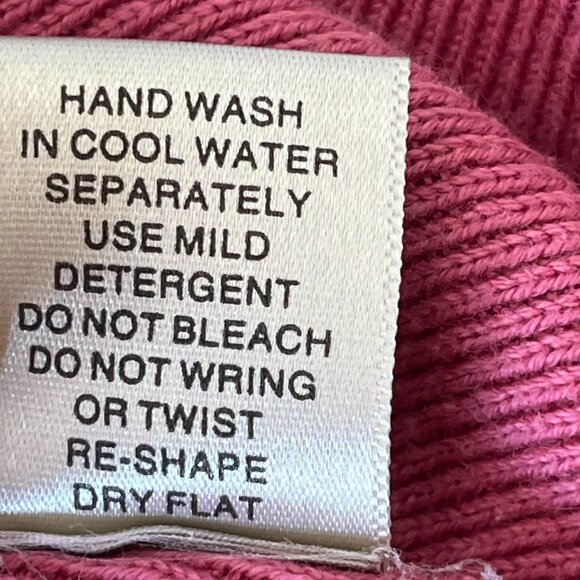 Vintage Christopher & Banks Hand Crochet Pink Short Sleeve Top Women's Large L - Picture 11 of 12